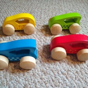 Hape Wooden Toy Cars